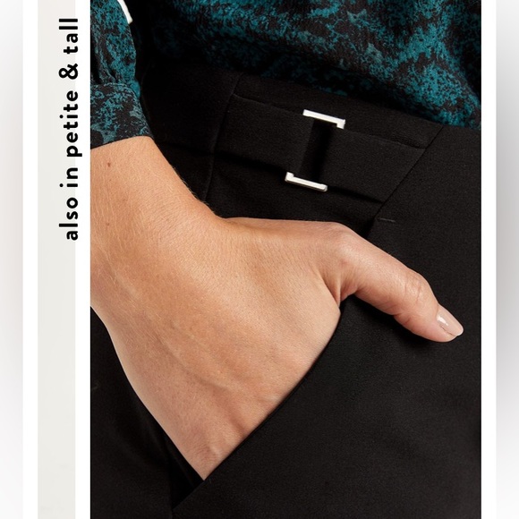 Reitmans The New Classic Straight Pants With Side Metal Buckles - Picture 3 of 9